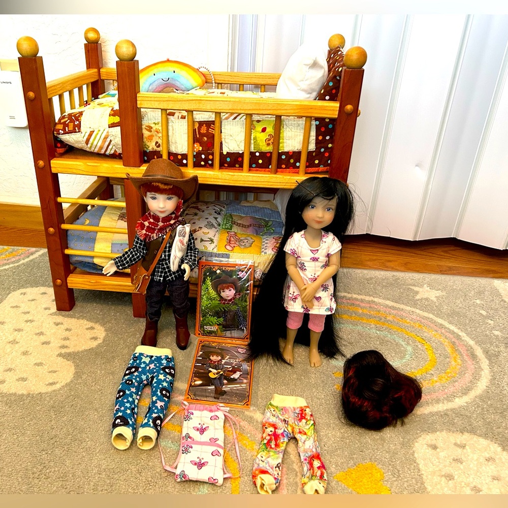 Ruby Red Fashion Friends Siblies Bundle: Wyatt, Sydney, & Bunk Bed